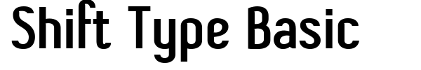 Shift Type Basic font preview